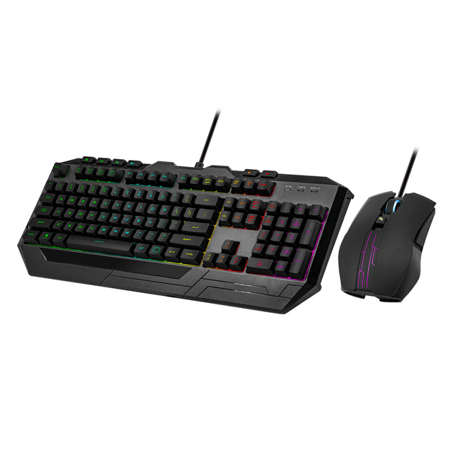 Cooler Master Peripherals DEVASTATOR 3 RGB teclado Juego USB QWERTY Negro, Alámbrico, Interruptor de membrana, LED RGB