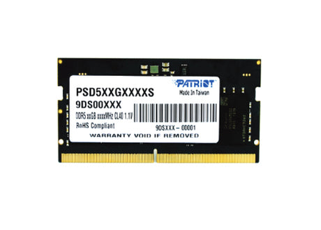 Patriot Memory Signature Line PSD516G480081S módulo de memoria 16 GB 1 x 16 GB DDR5 262-pin SO-DIMM, 4800 MHz