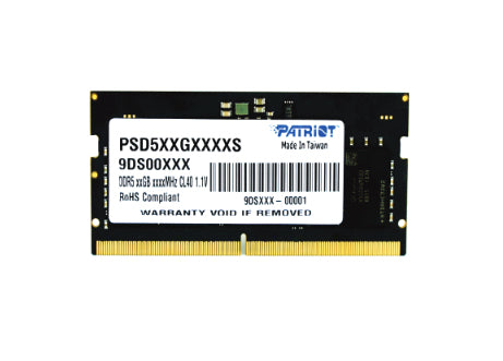 Patriot Memory Signature Line PSD516G480081S módulo de memoria 16 GB 1 x 16 GB DDR5 262-pin SO-DIMM, 4800 MHz