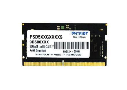 Patriot Memory Signature Line PSD532G48002S módulo de memoria 32 GB 1 x 32 GB DDR5 262-pin SO-DIMM