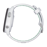 10-02810-04 - Forerunner® 265S, Bisel negro con carcasa en blanco y correa de silicona en blanco/verde