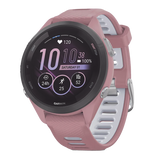 Garmin Forerunner® 265S, Bisel negro con carcasa en rosa y correa de silicona en rosa/gris