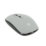 TechZone TZMOUINA04 ratón Oficina Ambidiestro RF inalámbrico 1200 DPI, Negro, Gris