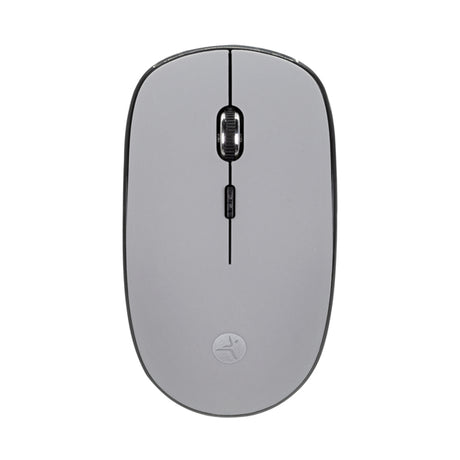 TechZone TZMOUINA04 ratón Oficina Ambidiestro RF inalámbrico 1200 DPI, Negro, Gris