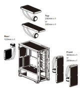 Thermaltake H700 Midi Tower Blanco, ATX, EATX, Micro ATX, CA-1Y1-00M6WN-00