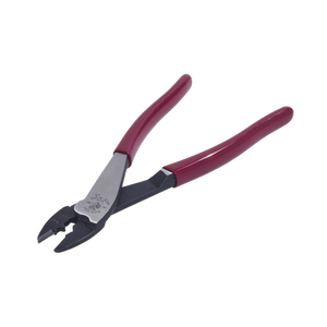Klein Tools Pinza Ponchadora/Cortadora/Terminales 10-22 AWG/9.6'' (24.4 cm)/Mangos Rojos