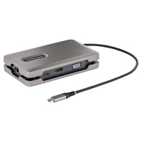 StarTech.com Adaptador Multipuertos USB-C - Vídeo USB Tipo C con Modo Alt de DP - HDMI 2.0 4K -VGA - Docking Station USB