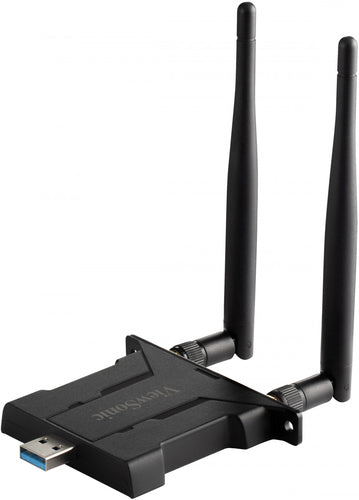 Viewsonic VB-WIFI-005 Tarjetas de red Inalámbrico USB IEEE 802.11a, IEEE 802.11ac, IEEE 802.11ax, IEEE 802.11b, IEEE 802