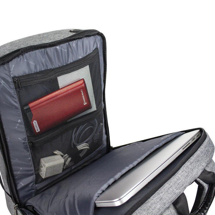 Skypeak NETT-115GR mochila Mochila casual Gris, Compartimento del portátil