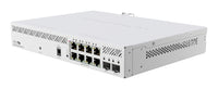 CSS610-8P-2S+IN, Switch 8 EthGb PoE 802.3af/at 140W, 2 SFP+ p/rack, SwitchOS Lite
