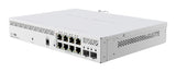 CSS610-8P-2S+IN, Switch 8 EthGb PoE 802.3af/at 140W, 2 SFP+ p/rack, SwitchOS Lite
