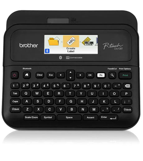 Brother PTD610BT impresora de etiquetas Transferencia térmica 180 x 360 DPI 30 mm/s Inalámbrico y alámbrico TZe Bluetooth QWERTY