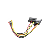 CABLE DOBLE DE CORRIENTE SATA / COMPATIBLE CON DVRS EPCOM Y HIKVISION / 15 CM DE LONGITUD