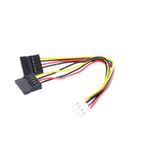 CABLE DOBLE DE CORRIENTE SATA / COMPATIBLE CON DVRS EPCOM Y HIKVISION / 15 CM DE LONGITUD