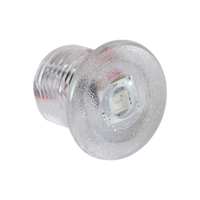 Luz led marina de cortesía serie Newt, emite luz de color rojo de 45 lúmenes, para uso exterior e interior, fabricado bajo norma de protección IP67.