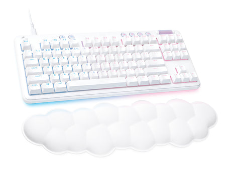 Logitech G 920-010413 teclado Juego USB QWERTY Inglés Blanco, Alámbrico, Interruptor mecánico, LED RGB