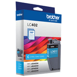 Brother LC402CS cartucho de tinta 1 pieza(s) Original Rendimiento estándar Cian