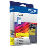 Brother LC402YS cartucho de tinta 1 pieza(s) Original Rendimiento estándar Amarillo