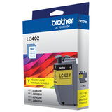 Brother LC402YS cartucho de tinta 1 pieza(s) Original Rendimiento estándar Amarillo
