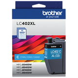 Brother LC402XLC Cartucho de Tinta 1 pieza(s) 1500 páginas Original Alto rendimiento (XL)