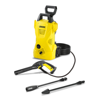 Kärcher K2 Telescopic limpiadora de alta presión o hidrolimpiadora Vertical Eléctrico 280 l/h 1400 W Negro, Amarillo