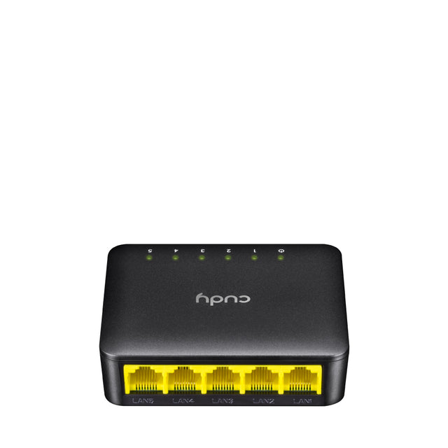 Cudy GS105D dispositivo de redes Gigabit Ethernet (10/100/1000) Negro, Bidireccional completo (Full duplex)