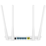 Cudy WR1200 router inalámbrico Ethernet rápido Doble banda (2,4 GHz / 5 GHz) Blanco, Wi-Fi 5 (802.11ac), Router de mesa
