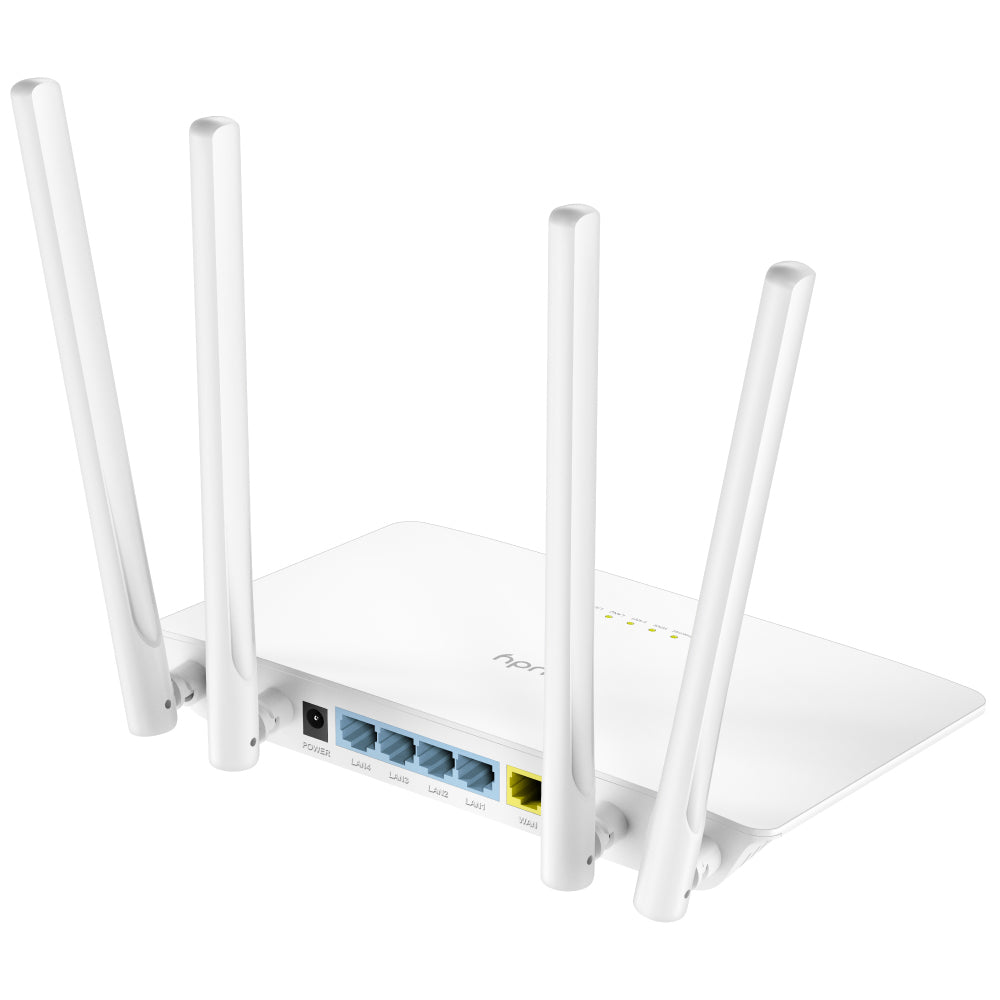 Cudy WR1200 router inalámbrico Ethernet rápido Doble banda (2,4 GHz / 5 GHz) Blanco, Wi-Fi 5 (802.11ac), Router de mesa