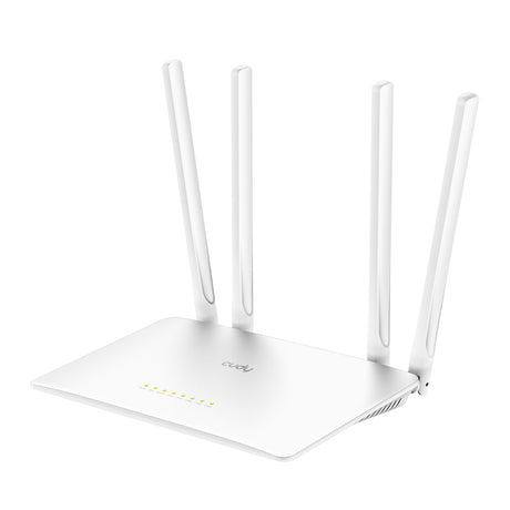 Cudy WR1200 router inalámbrico Ethernet rápido Doble banda (2,4 GHz / 5 GHz) Blanco, Wi-Fi 5 (802.11ac), Router de mesa