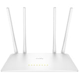Cudy WR1200 router inalámbrico Ethernet rápido Doble banda (2,4 GHz / 5 GHz) Blanco, Wi-Fi 5 (802.11ac), Router de mesa