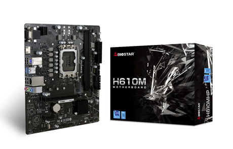 Biostar H610MHP placa base Intel H610 LGA 1700 Micro ATX, Intel® Celeron®, DDR4-SDRAM