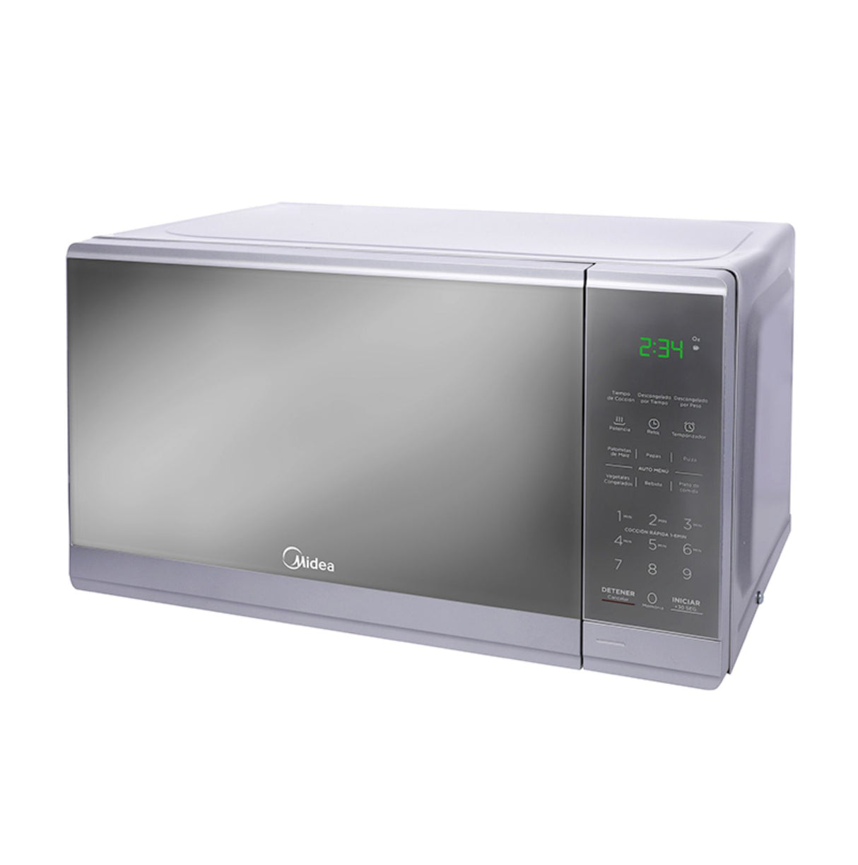 Midea MMDF07S2MG microondas Plata Microondas combinado Mostrador 20 L, Pantalla incorporada, Tocar