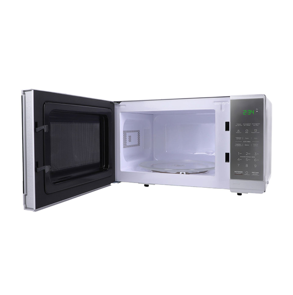 Midea MMDF07S2MG microondas Plata Microondas combinado Mostrador 20 L, Pantalla incorporada, Tocar