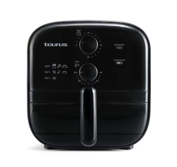 Taurus SUNSHINE Sencillo 1 L Independiente 750 W Freidora de aire caliente Negro, 200 °C
