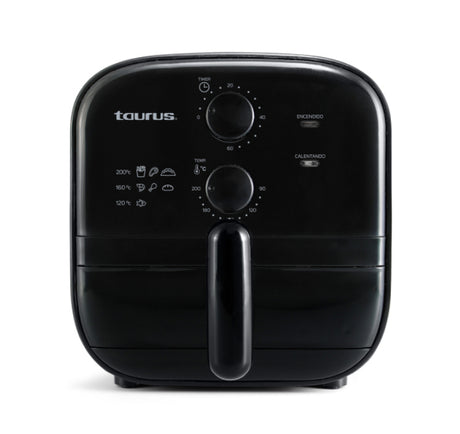 Taurus SUNSHINE Sencillo 1 L Independiente 750 W Freidora de aire caliente Negro, 200 °C