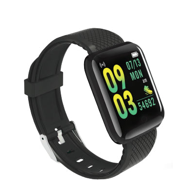 T2GO TG-W84032 reloj inteligente y deportivo 3.66 cm (1.44") IPS 35 mm Digital 128 x 128 Pixeles Pantalla táctil Negro