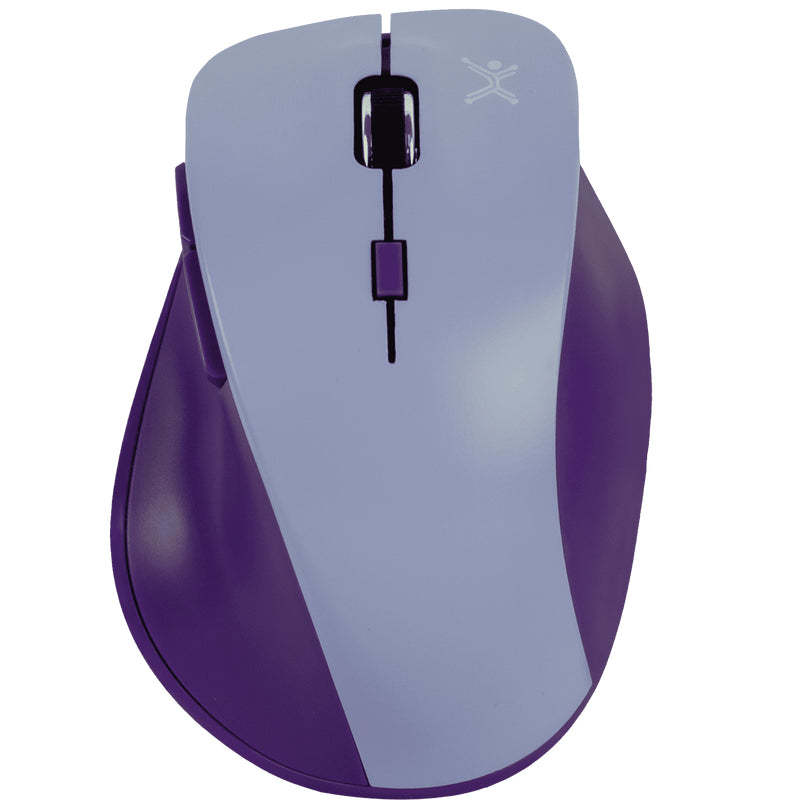 Perfect Choice Thumb ratón Oficina Diestro RF inalámbrico 1600 DPI, Lila, Púrpura