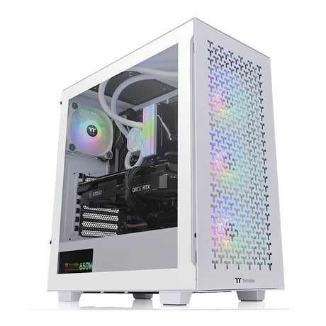 Thermaltake CA-1S3-00M6WN-03 gabinete de computadora Midi Tower Blanco, ATX, Micro ATX, Mini-ITX