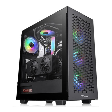 Thermaltake CA-1S3-00M1WN-03 gabinete de computadora Midi Tower Negro, ATX, Micro ATX, Mini-ITX