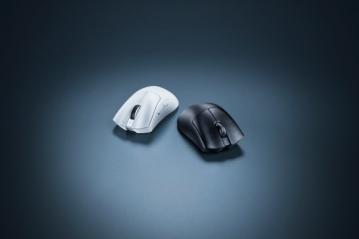 Razer DeathAdder V3 Pro ratón Juego Diestro RF Wireless + USB Type-C Óptico 30000 DPI, Blanco