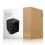 DeepCool AK620 ZERO DARK sistemas de refrigeración para ordenadores Procesador Refrigerador de aire 12 mm 500 RPM