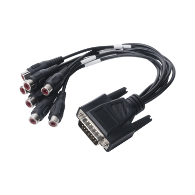 Hikvision 101501706 adaptador de cable de vídeo D-Sub (DB-15) 7 x RCA Negro