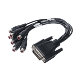 Hikvision 101501706 adaptador de cable de vídeo D-Sub (DB-15) 7 x RCA Negro