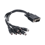 Hikvision 101501706 adaptador de cable de vídeo D-Sub (DB-15) 7 x RCA Negro