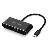 Vorago ADP-350 adaptador gráfico USB Negro, 1920 x 1080 (HD 1080), 3840 x 2160, 2160p