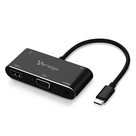 Vorago ADP-350 adaptador gráfico USB Negro, 1920 x 1080 (HD 1080), 3840 x 2160, 2160p