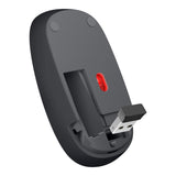 Steren COM-5714GR ratón Oficina Ambidextro RF inalámbrico Óptico 1200 DPI