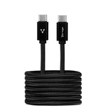 Vorago CAB-124-BK cable de transmisión Negro 1 m USB C