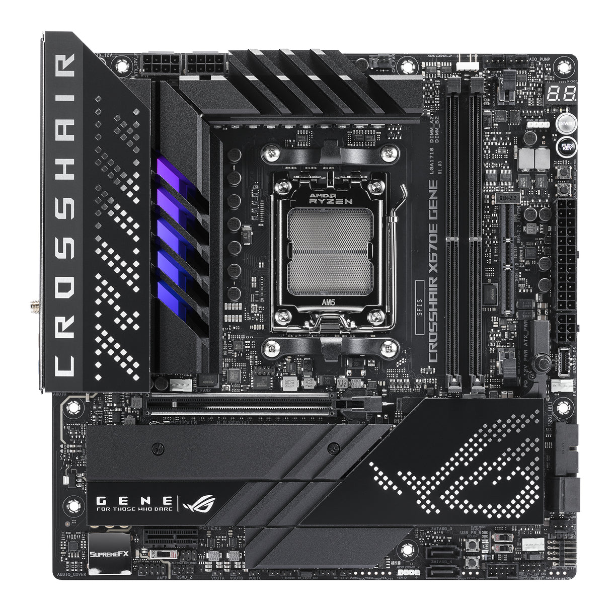 ASUS ROG CROSSHAIR X670E GENE placas base AMD Zócalo AM5 Zócalo AM5 DDR5-SDRAM