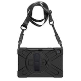 BRobotix Funda de uso Rudo con Correa y Giro 360º para Samsung Galaxy S6 10.4" P613/P619 Negro